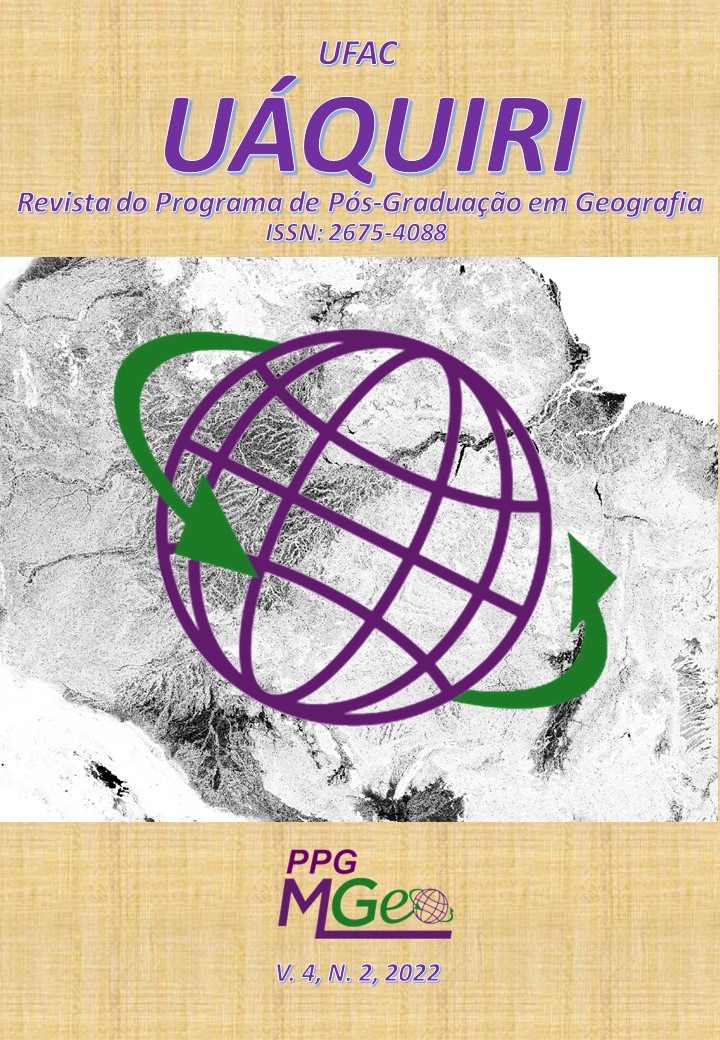 					View Vol. 4 No. 2 (2022): UÁQUIRI - Revista do Programa de Pós Graduação em Geografia da Ufac. (Periodicidade Semestral)
				