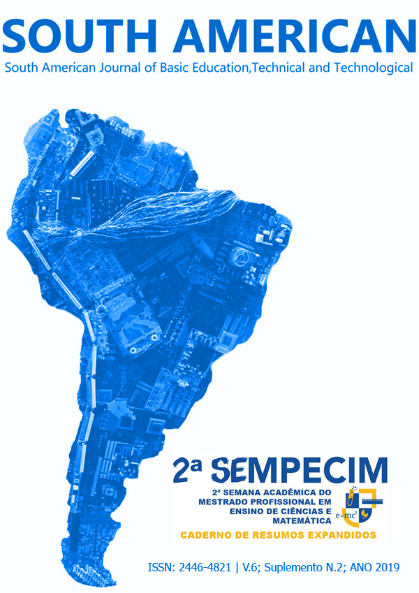 					Visualizar v. 6 n. Sup 2 (2019): Anais da II SEMPECIM
				